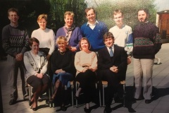 Parintele Ioan Dura cu colegii profesori Scoala de stat Linkebeek